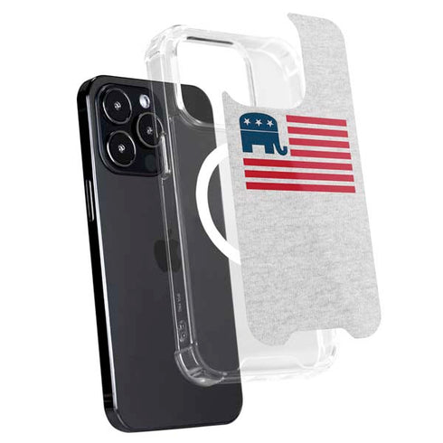 Republican American Flag iPhone 15 Pro MagSafe Case
